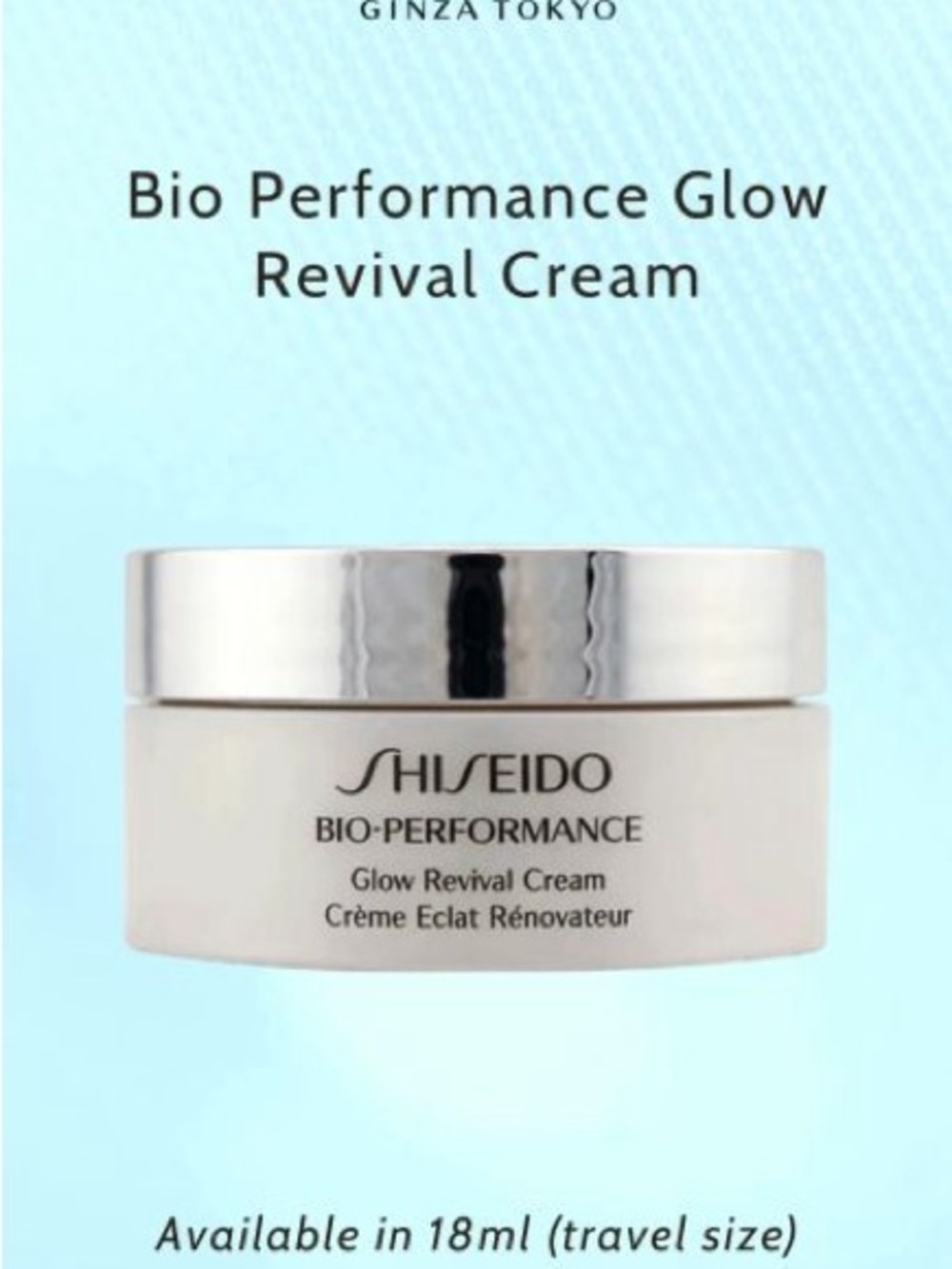 Shiseido Bio-Performance Glow Revival Cream — White and Silver